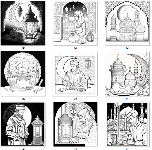 50 Ramadan Ausmalbilder