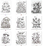 60 Magische Häuser zum Ausmalen