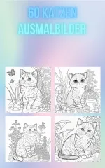 60 Katzen Ausmalbilder