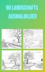 90 Landschafts Ausmalbilder